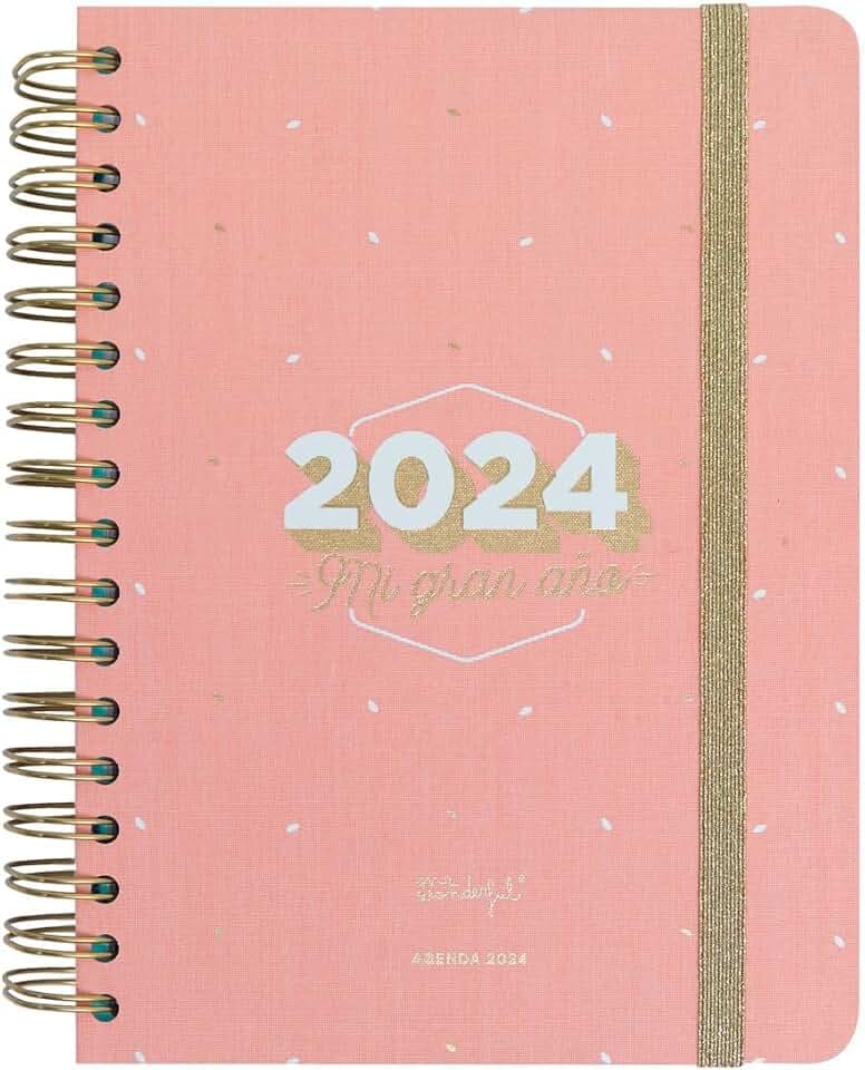 Mr.Wonderful Office 2024 Tagebuch, mein großes Jahr, 22,1 x 2,1 x 15,6 cm
