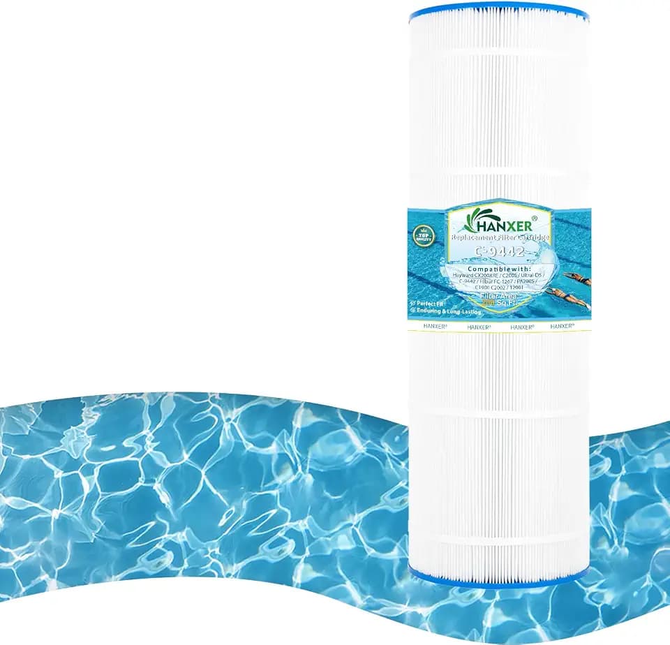 PLFPA200S Pool Filter Replaces for C-9442, Filbur FC-1267, PA200S, Hayward CX200XRE, C200S, Ultral-D5, C1900 C2002, 12001, 200 Sq.Ft Swimming Pool Filter Cartridge, 1 Pack