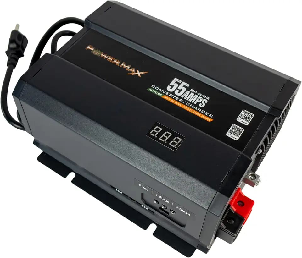 PowerMax PM3-55-SME 55A RV Converter Charger Adjustable Lithium