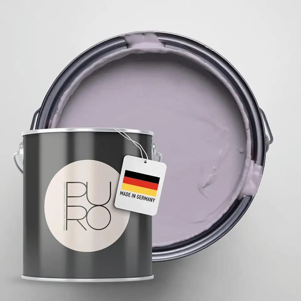 Livingwalls PURO Premium Wandfarbe c2001 - Malerfarbe für Wohnräume und Arbeitszimmer mit sehr hoher Deckkraft - matte hochwertige in Violett - 5l