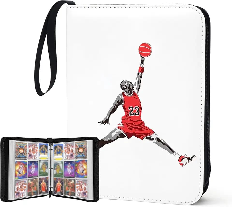 900 Pockets Basketball Card Binder, Portable Waterproof PU Storage Album,C9