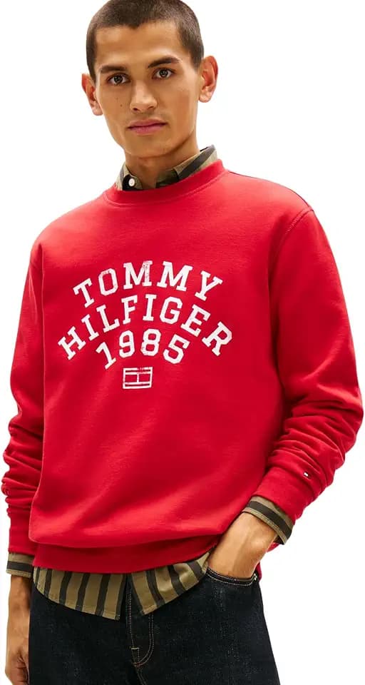 Tommy Hilfiger Herren Hilfiger Arch Sweatshirt Mw0mw41426 Pullover-Sweatshirt (1er Pack)