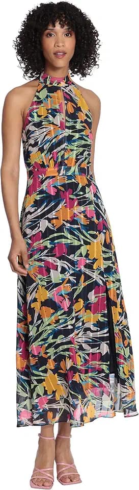 Maggy London Women's Maggy London Women's Halter Neck Maxi Dress