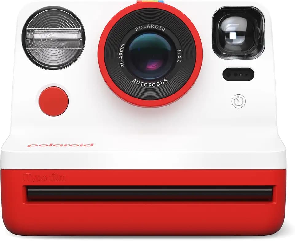 Polaroid Now 2nd Generation I-Type Instant Film Camera - Red (9074)
