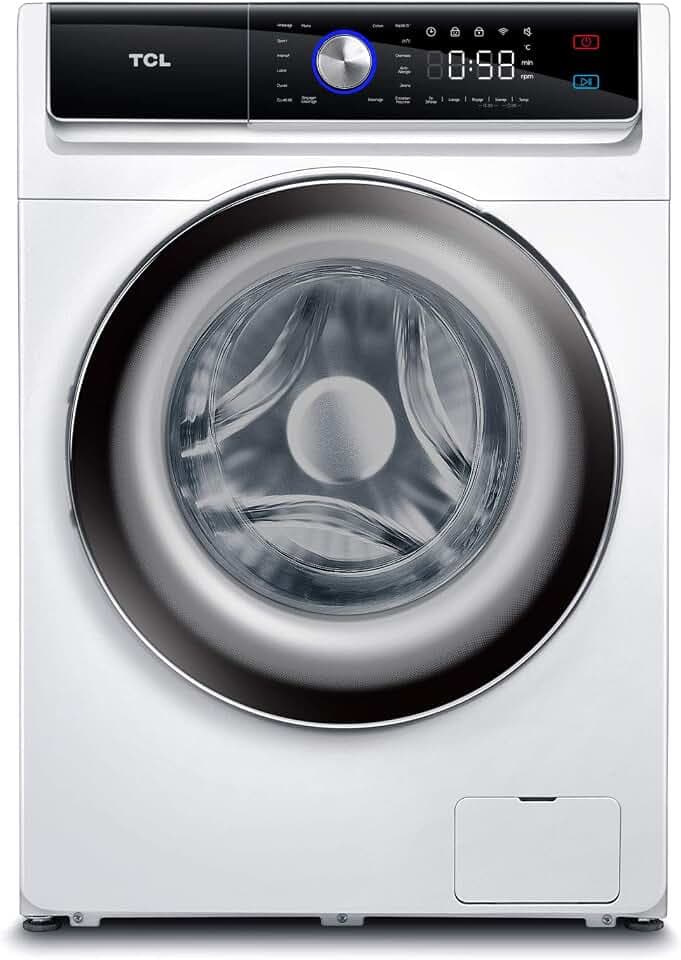 TCL - FP0814WD0DE - Frontlader-Waschmaschine (8 kg) - 1400 U/min - Energieklasse D - BLDC-Inverter-Motor - Touchscreen-Bedienungsanzeige
