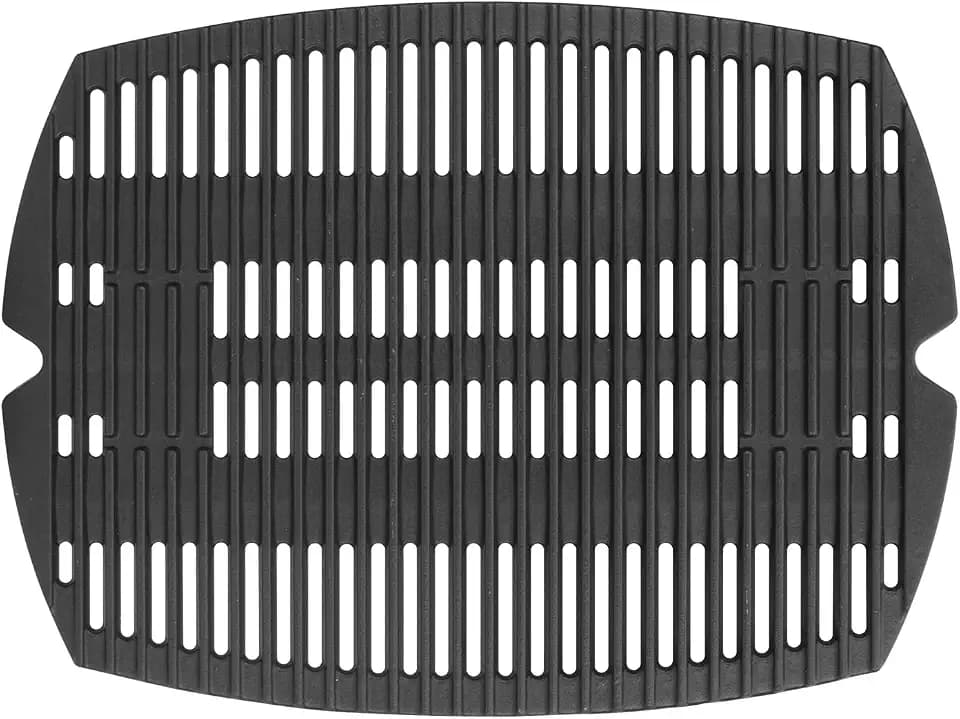 7582 7644 Grill Grates Replacement Parts for Weber Q100 Q120 Q1000 Q1200 Q1400 Gas Grills, 1 Pack Cast Iron Cooking Grid Grates for Weber Baby Q 51010001 50060001 51060001 51080001 51070001 51040001