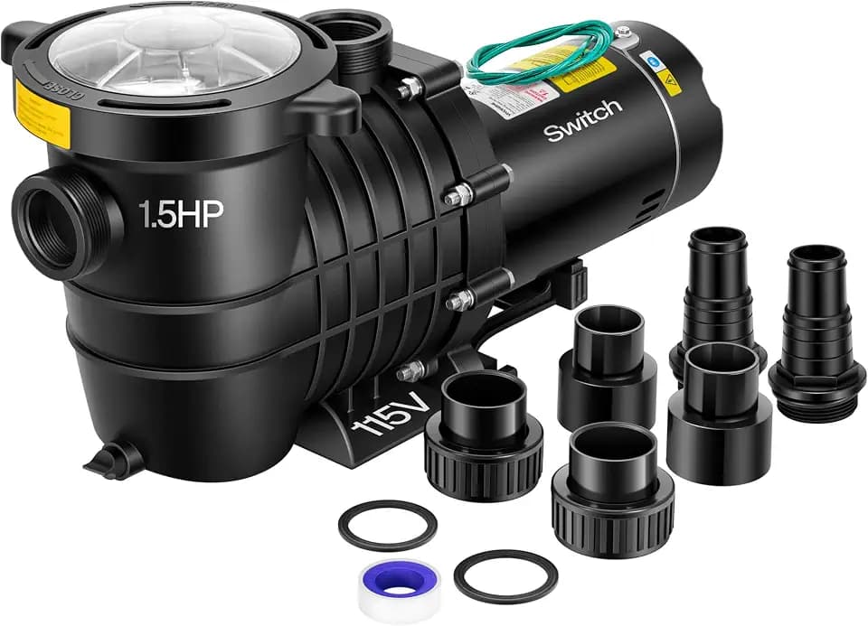 VIVOHOME 1.5 HP 6027 GPH 115V Pool Pump for In/Above Ground Pools