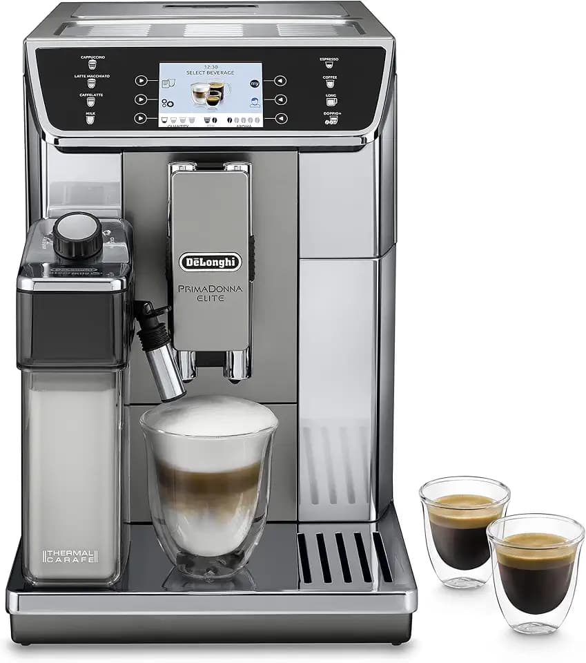 De'Longhi ECAM650.55.MS Kaffeevollautomat mit LatteCrema Milchsystem, Silber