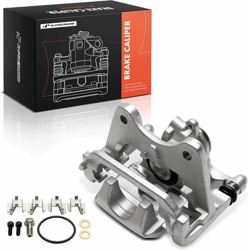 A-Premium Rear Right Passenger Side Disc Brake Caliper with Bracket