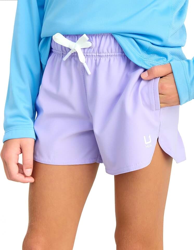 HUK Boys Pursuit Volley Short, Quick-Dry Fishing Shorts for Kids