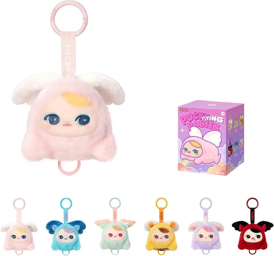 POP MART PUCKY Flying Babies Series,Plush Blind Box, Bag Charm, Collectible Holiday Birthday for Kids Adults, Single Box