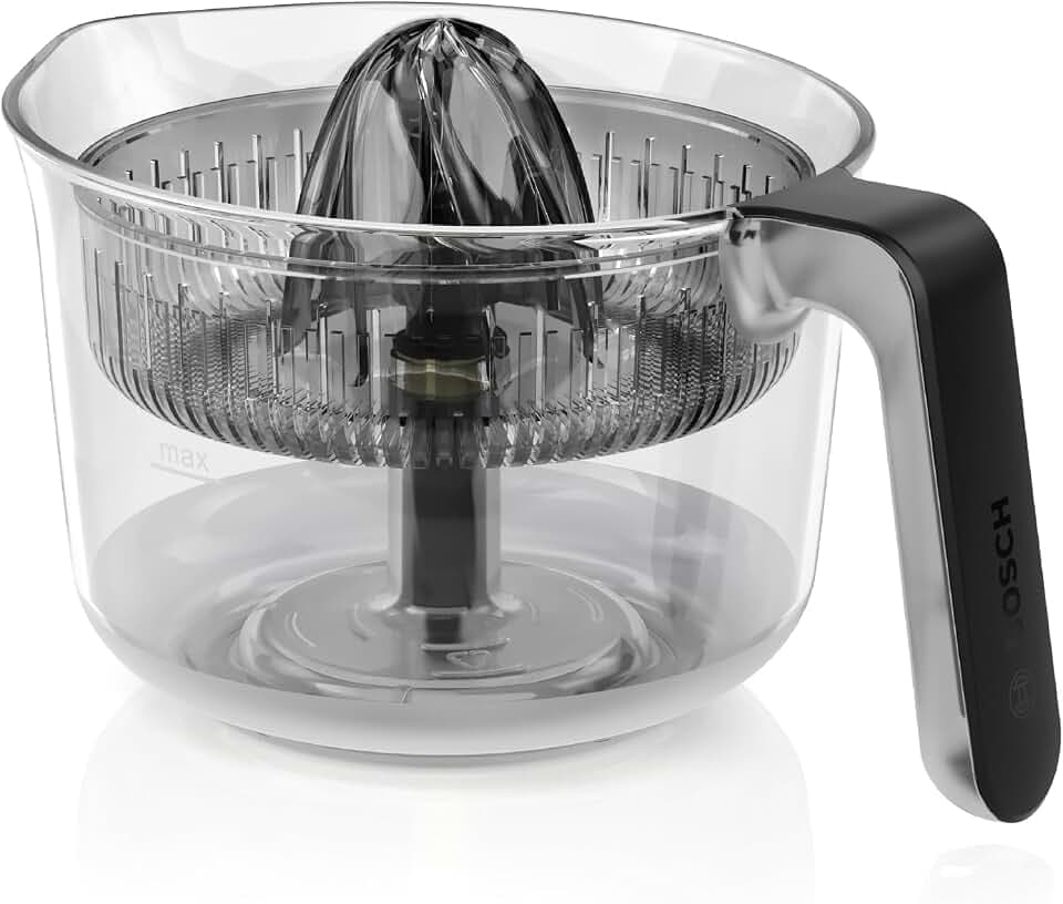 Bosch Zitruspresse MUZS68ZP, Zubehör passend für Küchenmaschine Serie 6, Serie 8, OptiMUM, für frische Säfte, Kunststoff, spülmaschinenfest