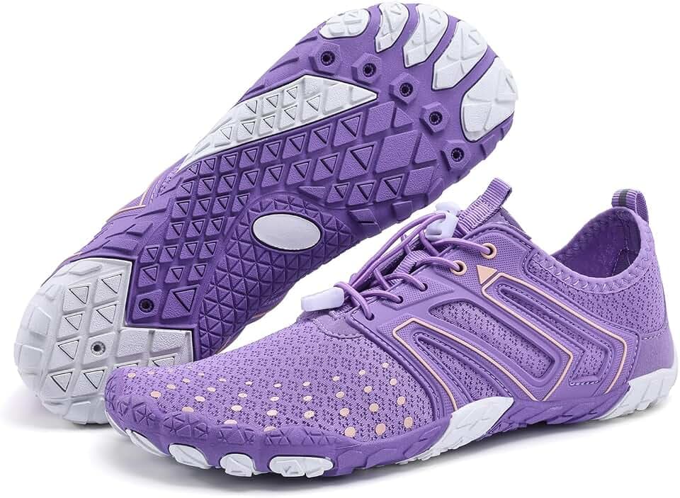 Hiking Barefoot Shoes for Women Men Breathable & Non-Slip Athletic Footwear Wide Toe Water Shoes,Designed for Walking,Running&Swimming