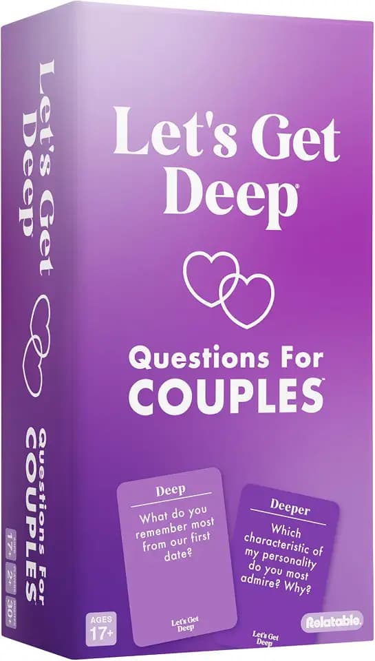 Let's Get Deep, A Question Card Game for Couples by Relatable