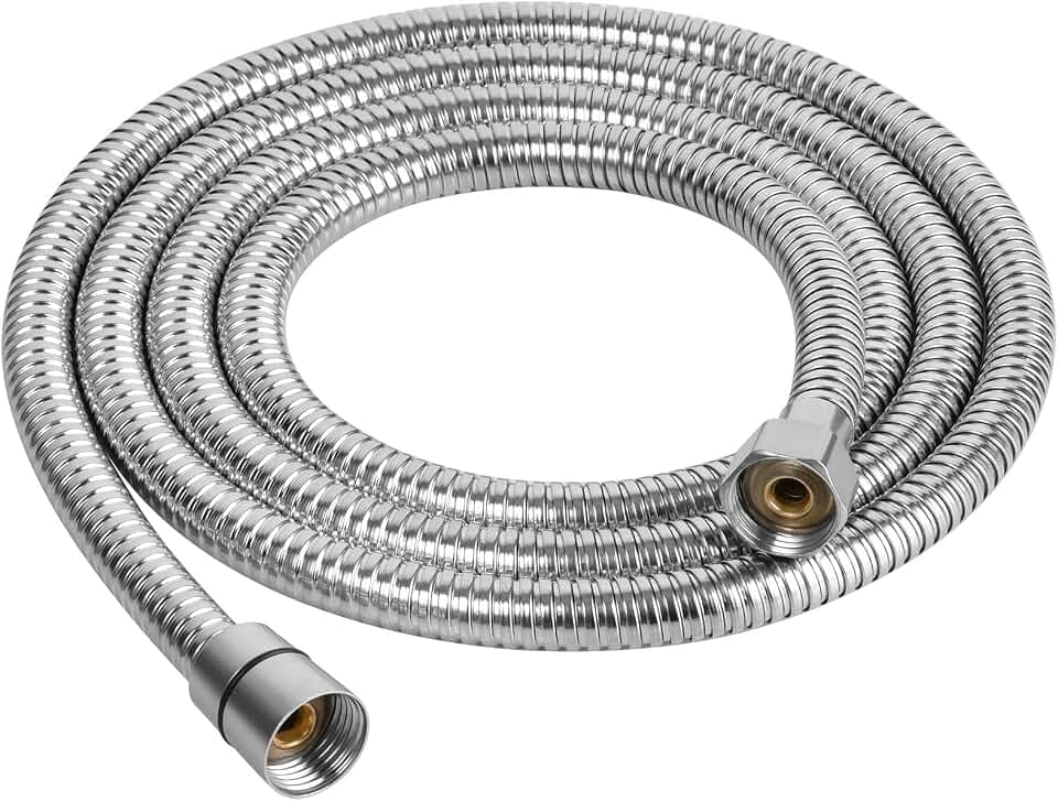 OSDUE Duschschlauch 1,5m für Badarmaturen Ersatz, Chrom