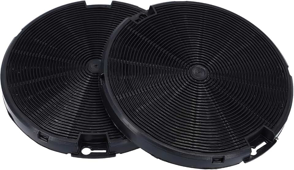 2 x DEKAROX Aktivkohlefilter 155mmØ für AEG Electrolux Zanussi Zanker Juno 405509371/2 4055093712 EFF75 für Dunstabzugshaube
