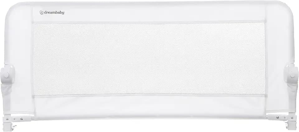 Dreambaby G7742 Bettgitter Maggie – für Einbaubetten und Flachbetten – 110 cm breit und 50 cm hoch, Weiß