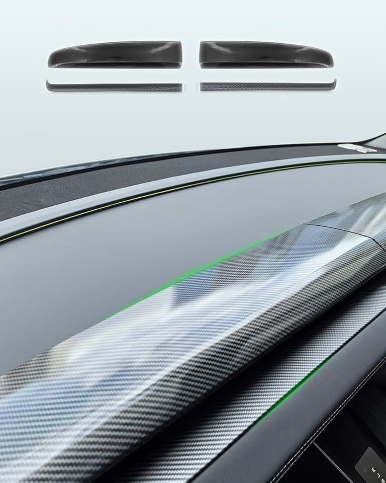 Model 3 Highland Model y Juniper Dashboard Cover and Air Vent Trim Cover Compatible with Tesla Model 3 Highland 2024+ and Model y Juniper Model YL Model Y Standerd 2025+ Total 4sets