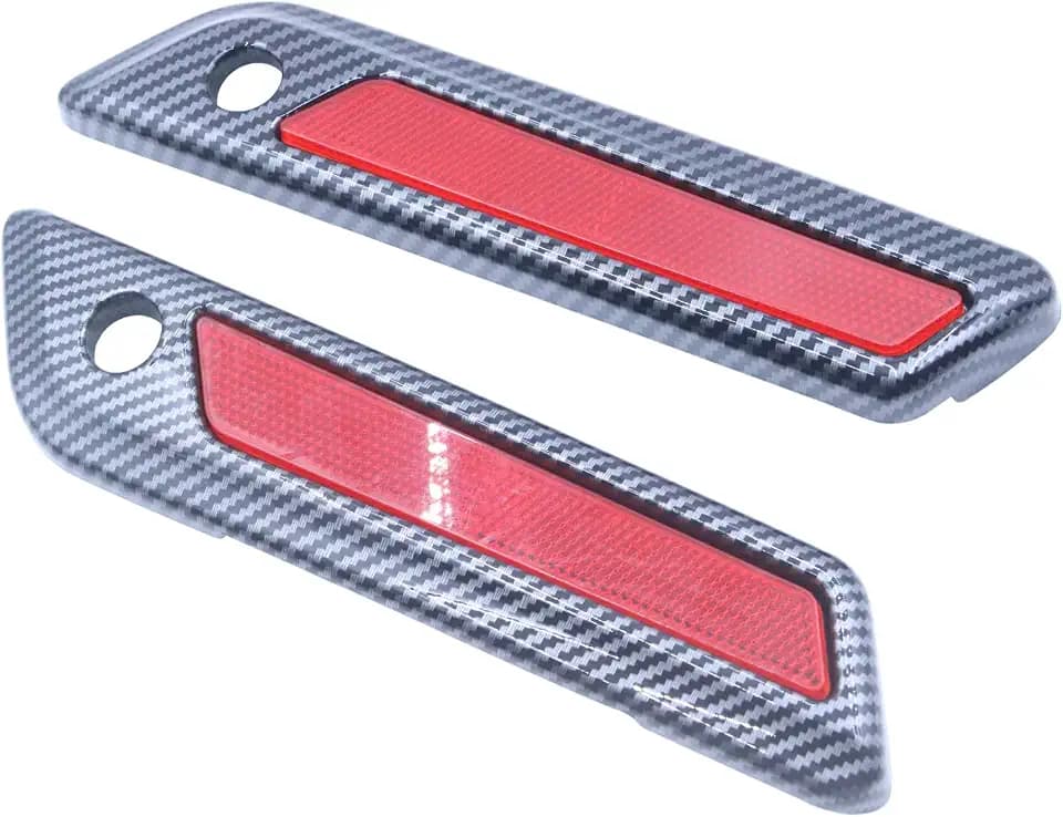 Saddlebag Hinge Latch Covers Fit for Harley Touring,Fiber Red