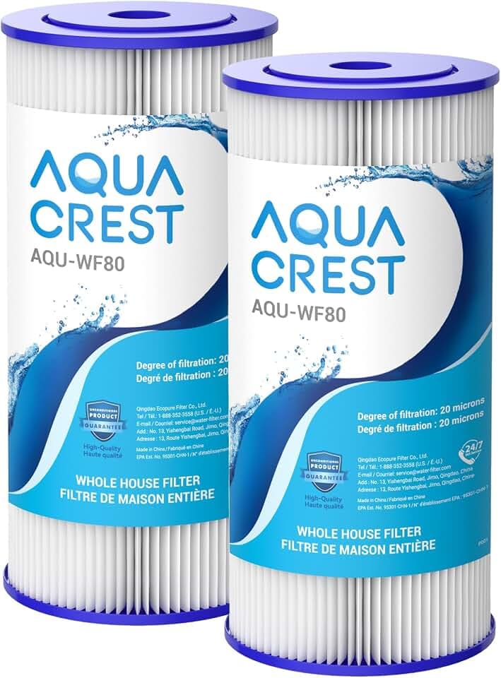 AQUA CREST FXHSC Whole House Water Filter for GE® FXHSC, 20 Micron