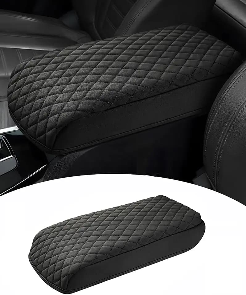 Shademax Center Console Cover for BMW X3, Armrest Cover Cushion Pad for BMW X3 Accessories 2024 2023-2018, PU Leather Waterproof Armrest Seat Box Protector BMW X3 Middle Console Cover Anti-Scratch