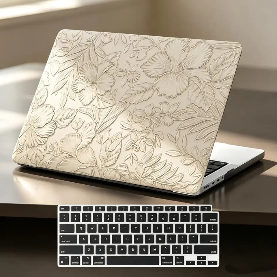Case for MacBook Air 13 inch 2021 2020-2018 M1 A2337 A2179 A1932, Apricot