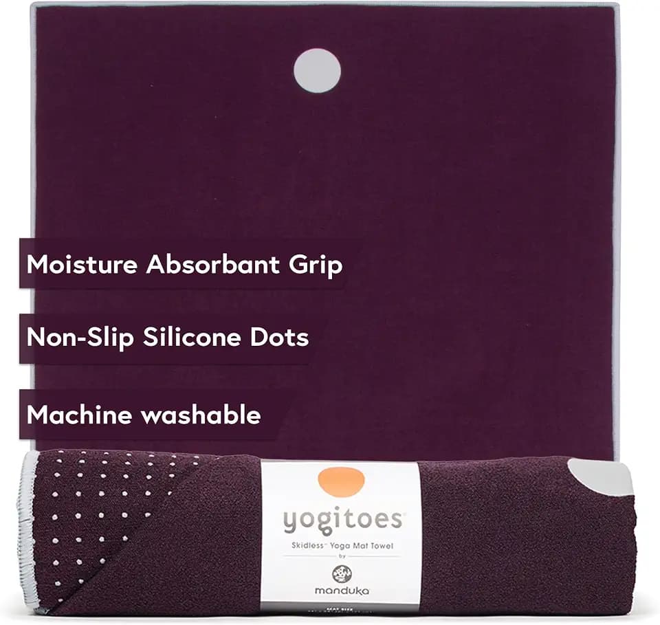 Manduka | Yogitoes Hot Yoga Mat Towel | Indulge | 71 x 24 in
