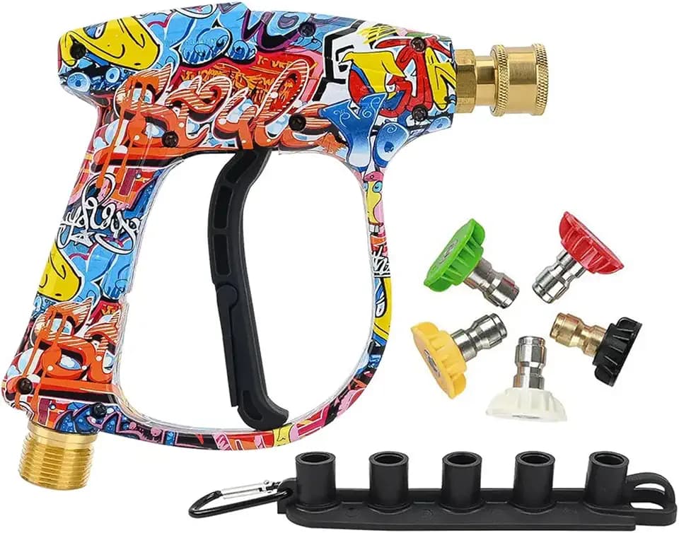 Bear Force High Pressure Washer Gun Max 3000 PSI, 1/4" QC, Car Washing