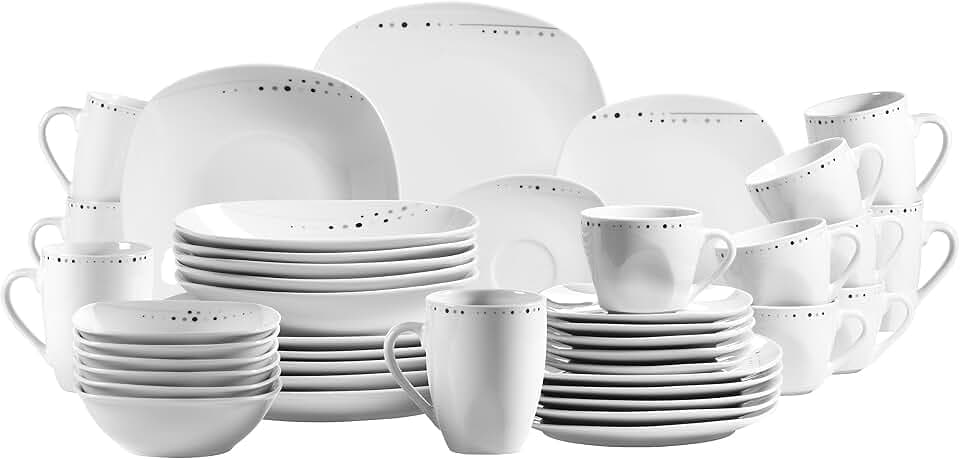Domestic by Mäser, Serie Fadilla, Kombiservice 42-teilig, für 6 Personen