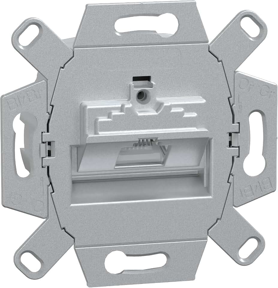 Schneider Electric Merten UAE-Einsatz, 8 Kat, 6A, iso, Unterputzeinsatz 1xRJ45, Antennendose, Artikelnummer MEG4530-0000, Weiss