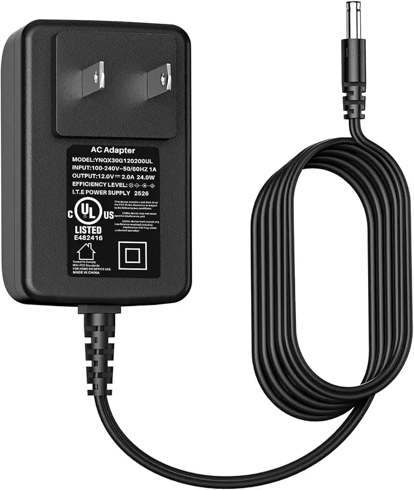 12V 2A Adapter Charger for CS Model: CS-1202000 Wall Home