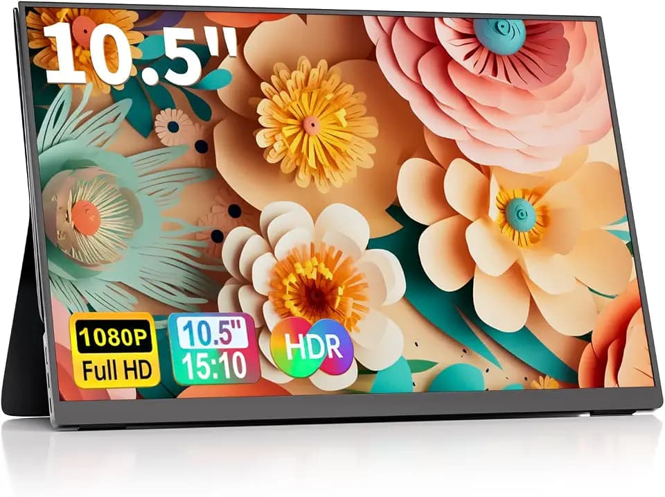 10.5" Portable Monitor 60HZ 1920x1200 FHD IPS with USB-C Mini HDMI
