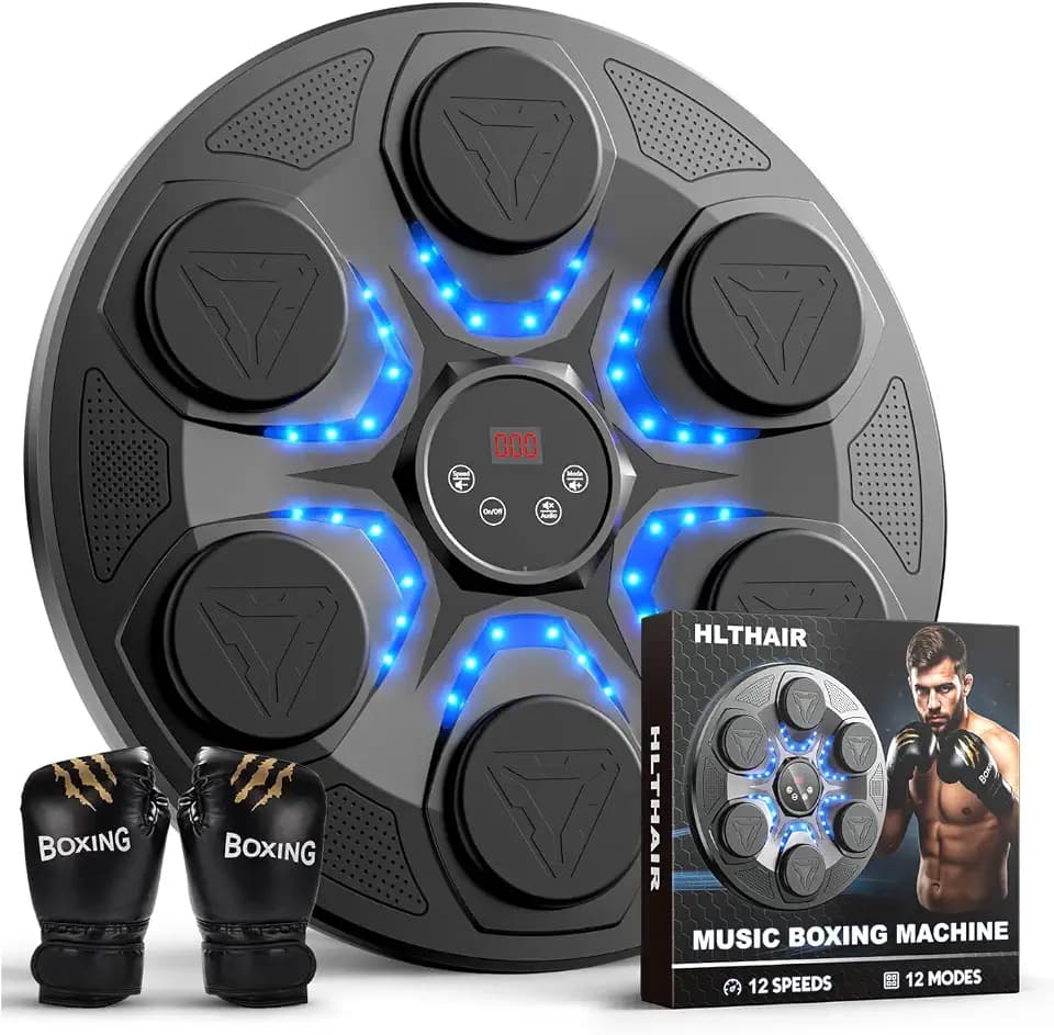 Music Boxing Machine Boxmaschine mit Musik Boxhandschuhen Erwachsene Kinder