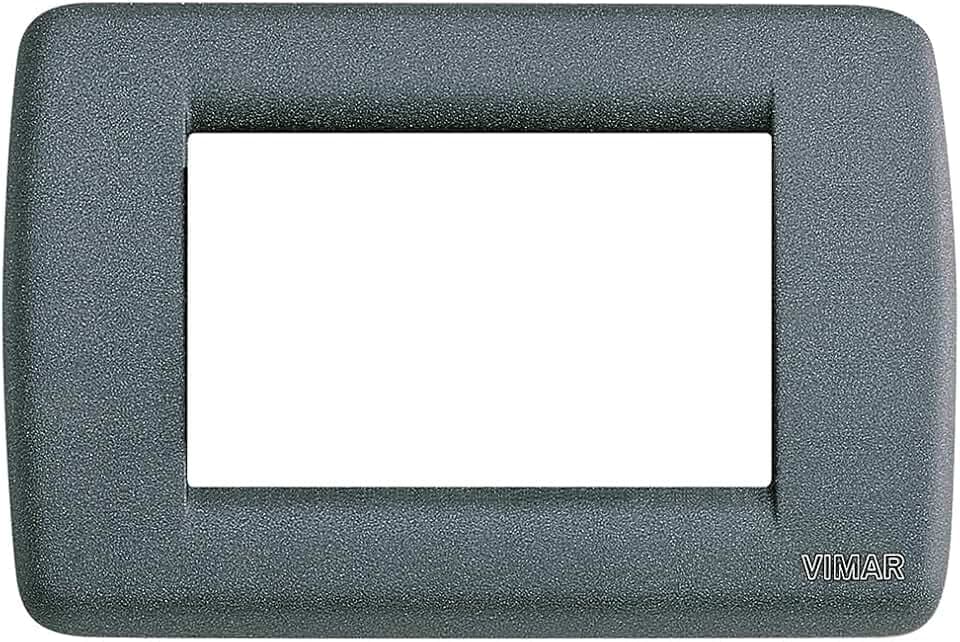 Placca Rondo' 3 Moduli Vimar Idea Ardesia