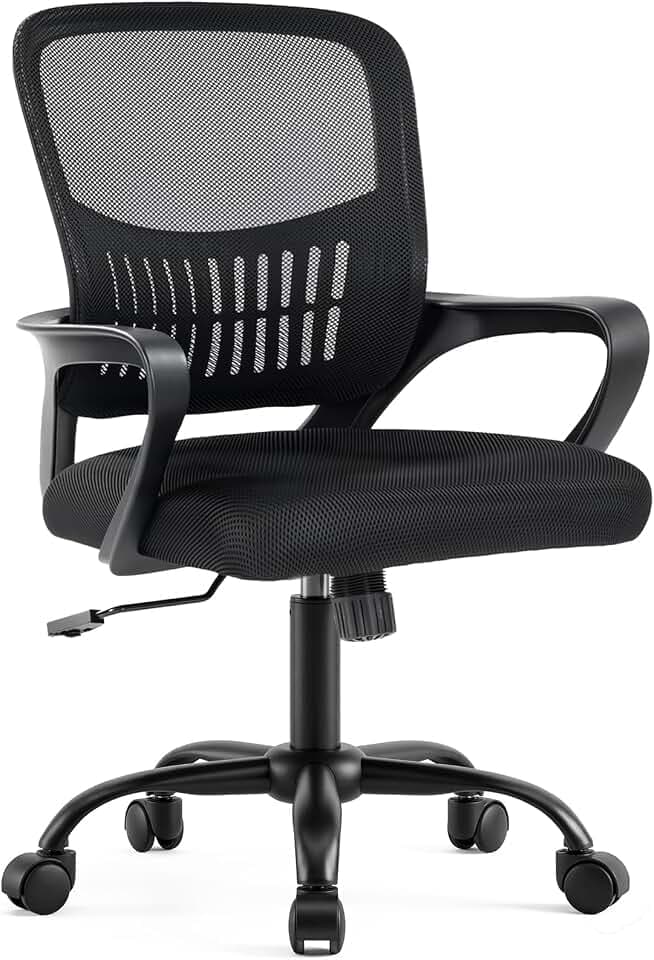 DUMOS Home Office Chair, Computer Desk Chair, Lumbar Support