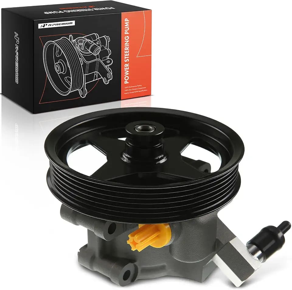A-Premium Power Steering Pump with Pulley Compatible with Ford