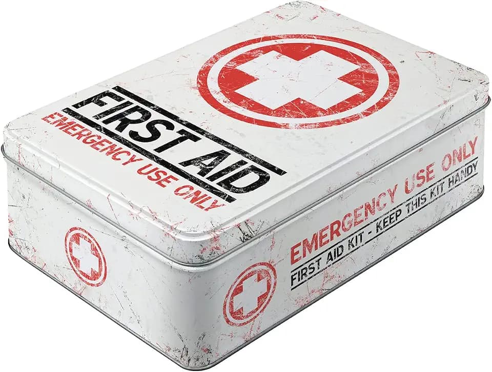 Nostalgic-Art Retro Vorratsdose Flach, 2,5 l, First Aid Kit