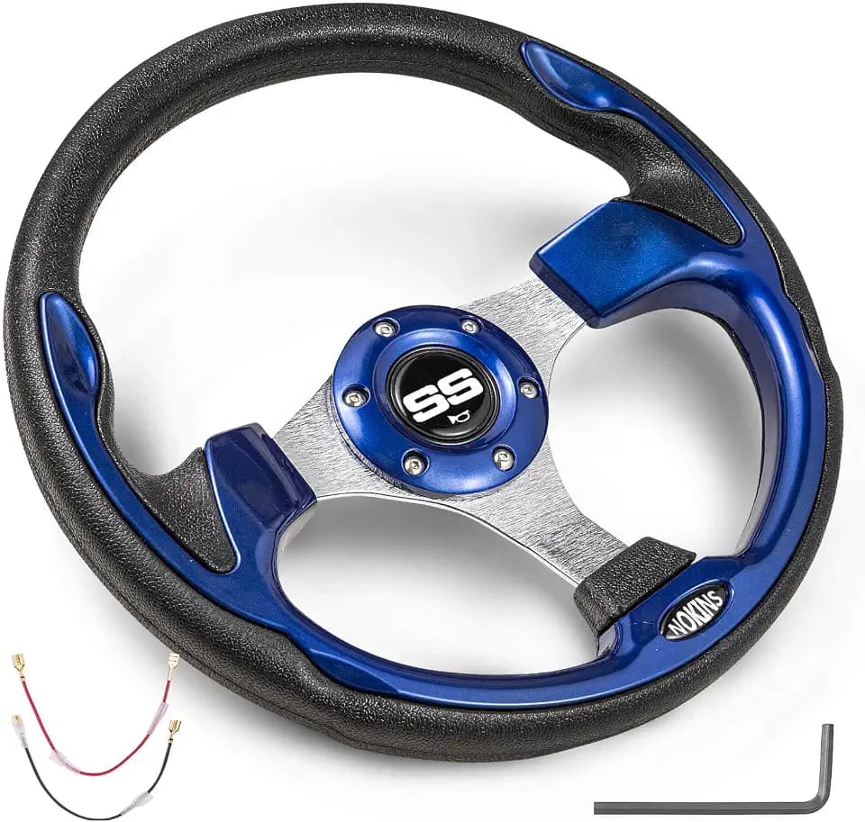 NOKINS 12.5" Universal Golf Cart Steering Wheel