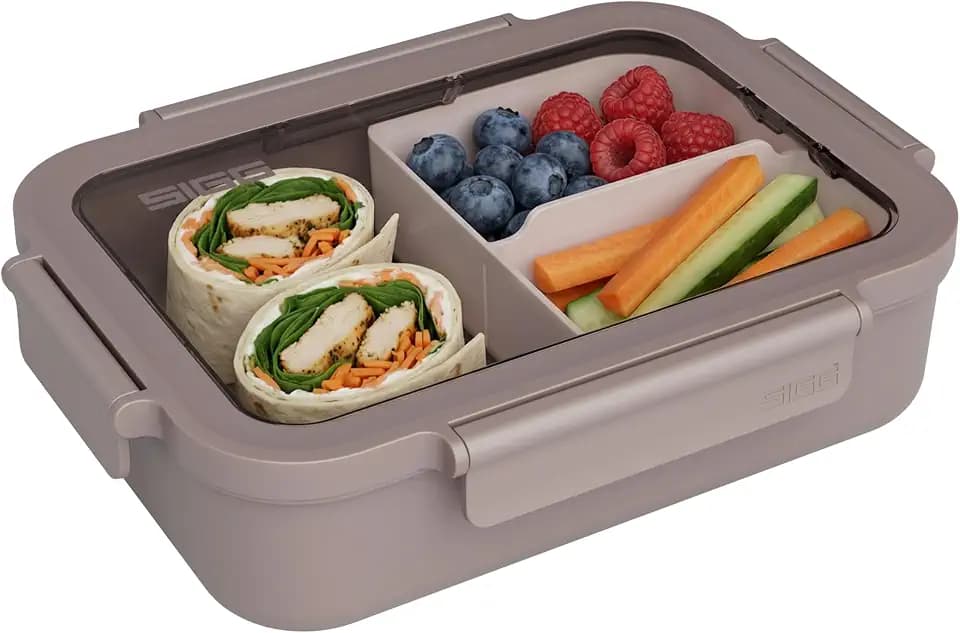 Sigg - NIMO Lunchbox L - Auslaufsicher - Trenner - Mikrowellen- & Spülmaschinengeeignet - BPA-frei - Leicht - Swiss Design - Für Arbeit & Schule - 1.3 L