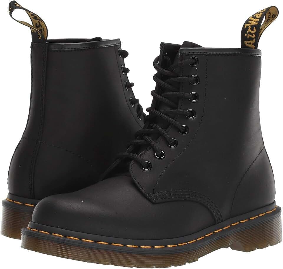 Dr. Martens Jungen 1460 Combat Boots, Schwarz, 36 EU