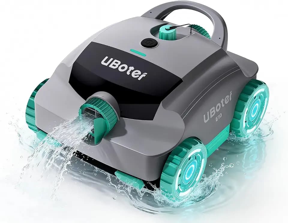 Cordless Robotic Pool Cleaner UBoter E10 Automatic, Dual-Layer Filtrations