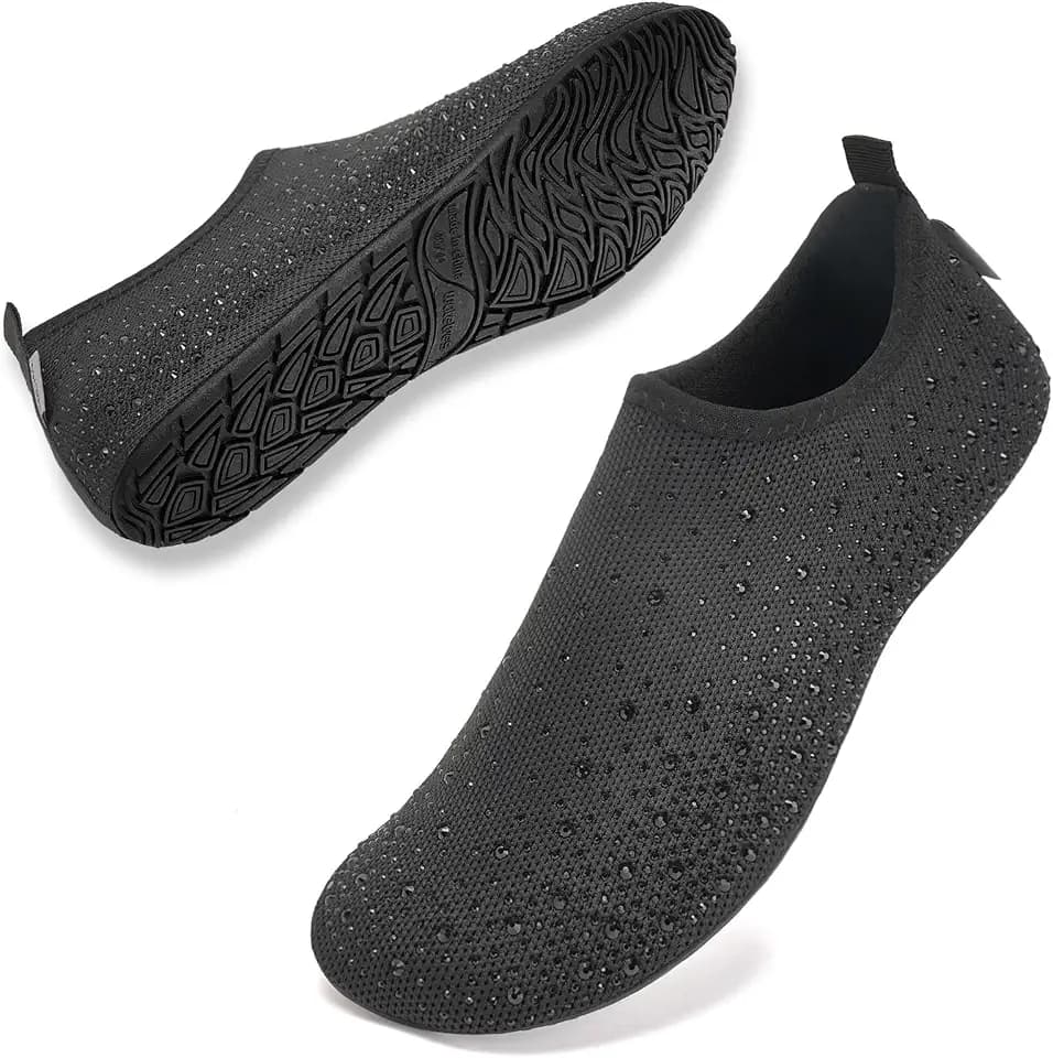 WateLves Womens Barefoot Water Shoes Travel House Slippers for Indoor and Outdoor Aqua Socks for Beach Swim Surf Yoga Dancing Camping Must Haves