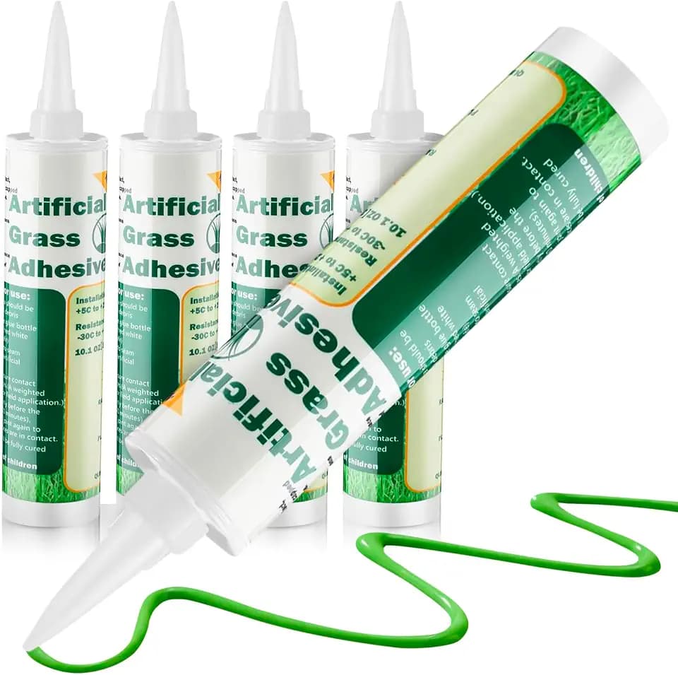 Threlaco 4 Tubes Artificial Grass Turf Glue 10 oz Seam Adhesive Synthetic