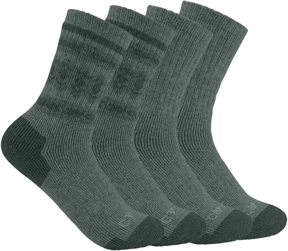 Carhartt Women's SC5544W Women's Heavyweight Synthetic-Wool Blend Crew Sock 4-P
