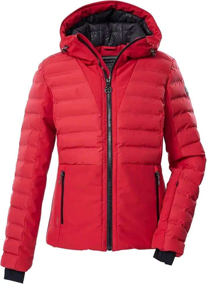 Killtec Damen Ksw 115 Wmn Ski Qltd Jckt Ski-Steppjacke/Funktionsjacke mit Kapuze und Schneefang