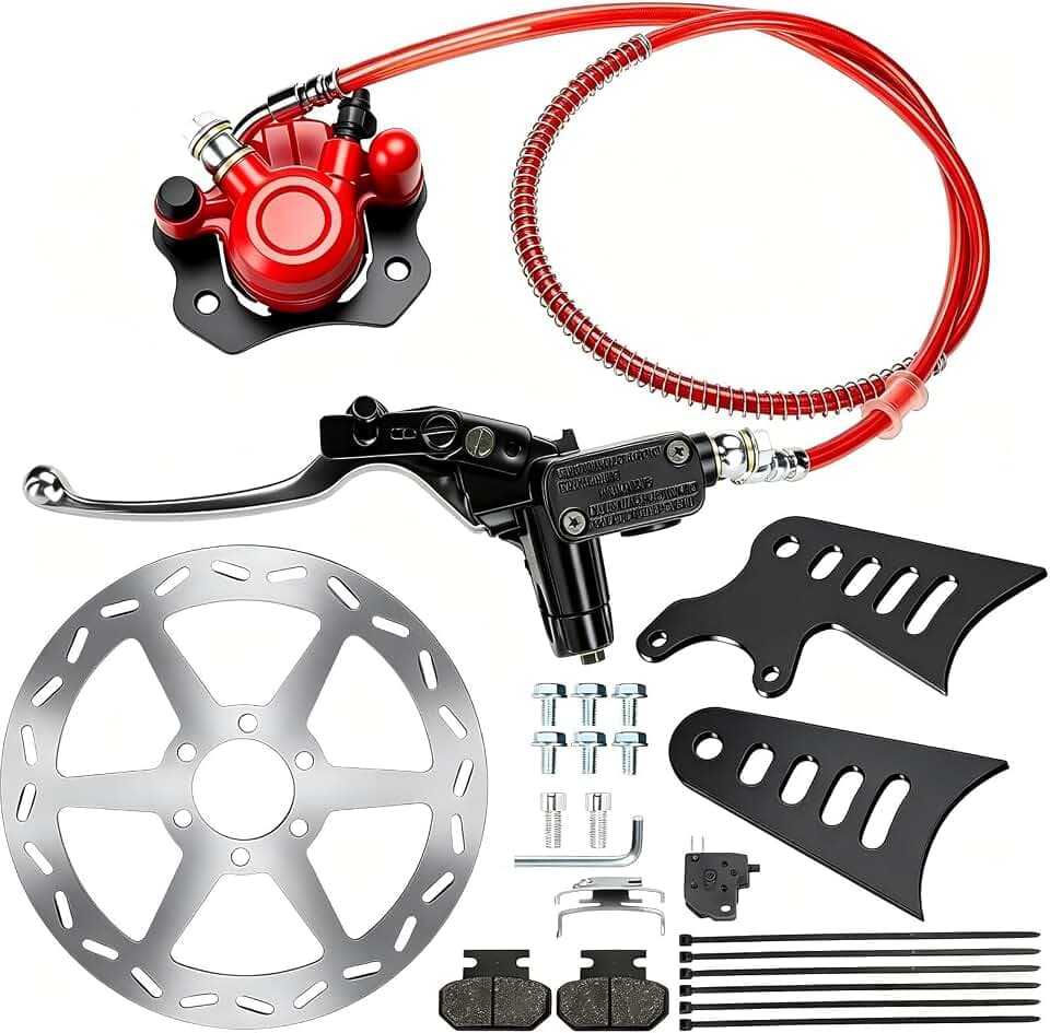 Mega Moto Mini Bike Hydraulic Brake Kit 4" Stretch Extension Tabs