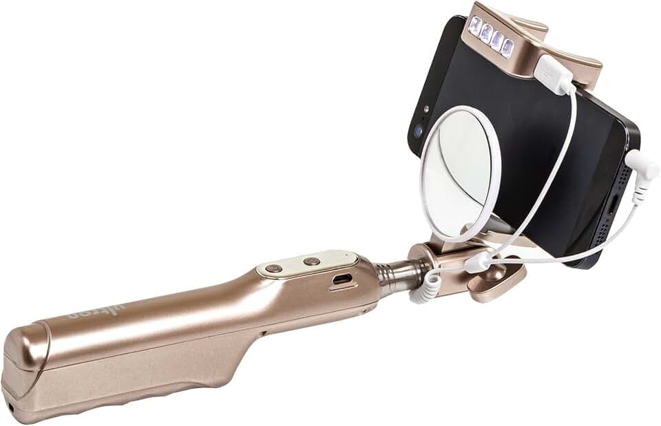 ultron selfie deluxe flash, Selfie-Stick mit integriertem Lichtspot, Für Smartphones wie Samsung Galaxy , iPhone und weitere