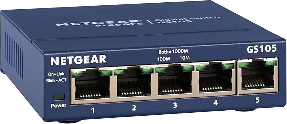NETGEAR 5-Port Gigabit Ethernet Unmanaged Network Switch (GS105NA)