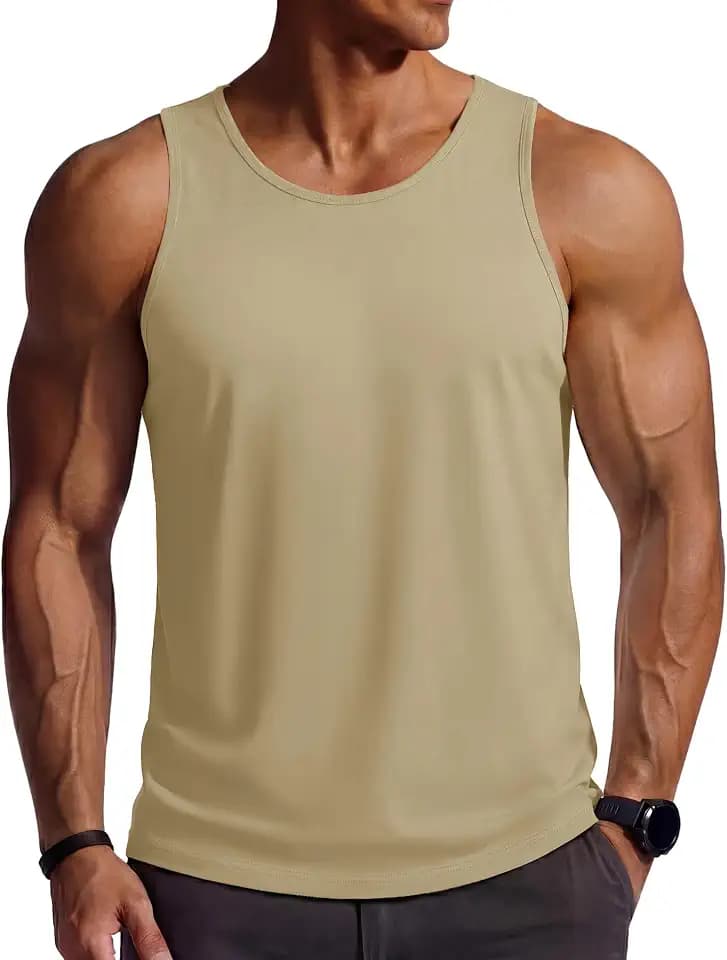TACVASEN Muskelshirt Herren Tanktop Baumwolle Tank Top Ärmellos Shirt