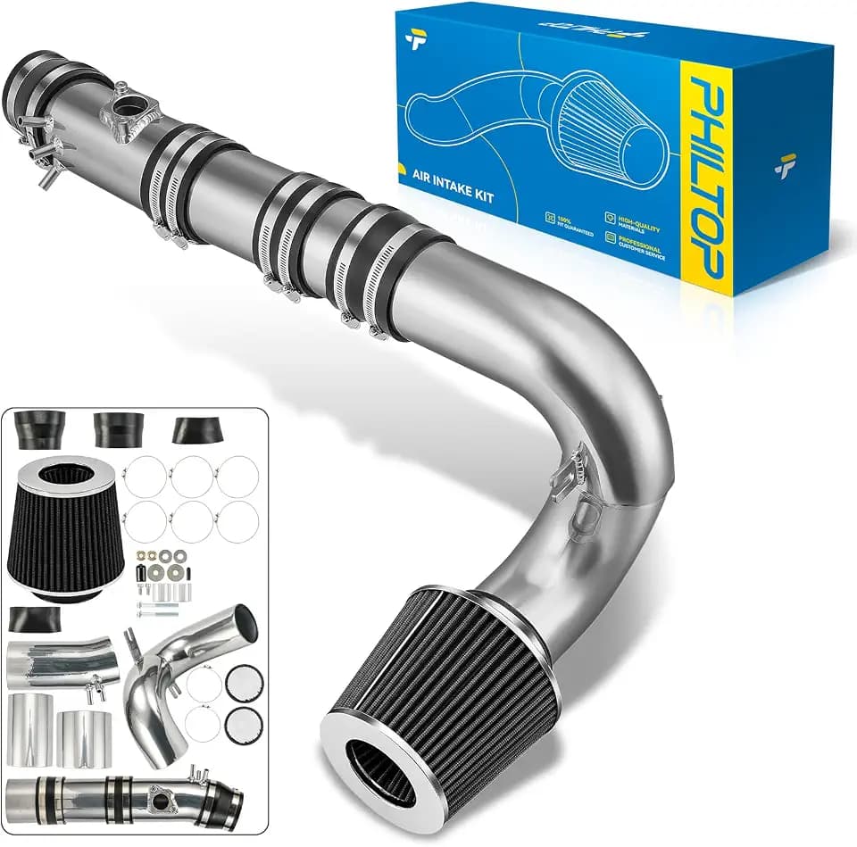 PHILTOP 3.5" Cold Air Intake Kit for 2004-2011 Mazda R-X-8, Black